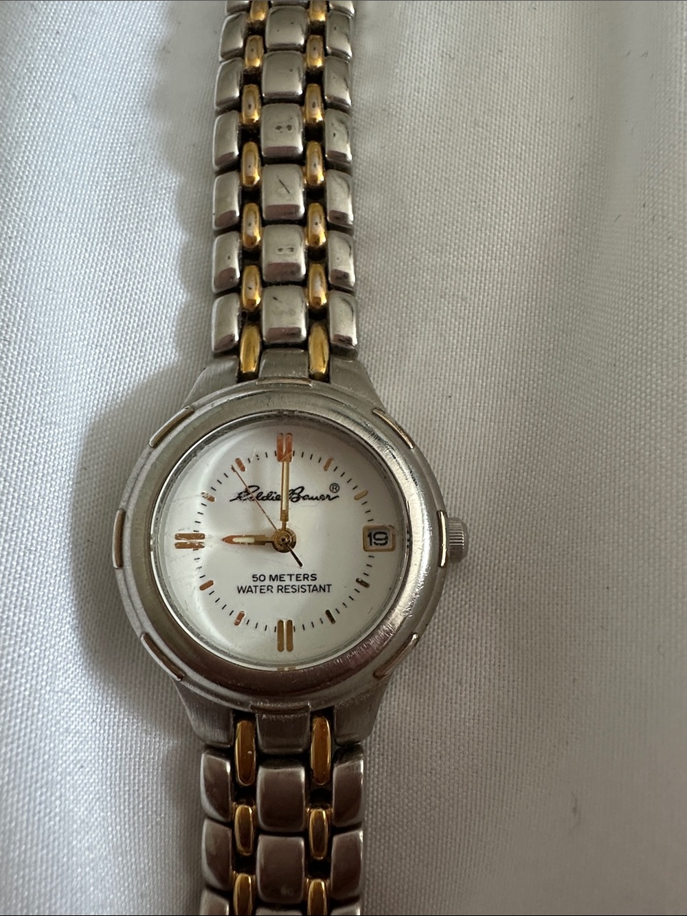 Vintage two tone Eddie Bauer women watch